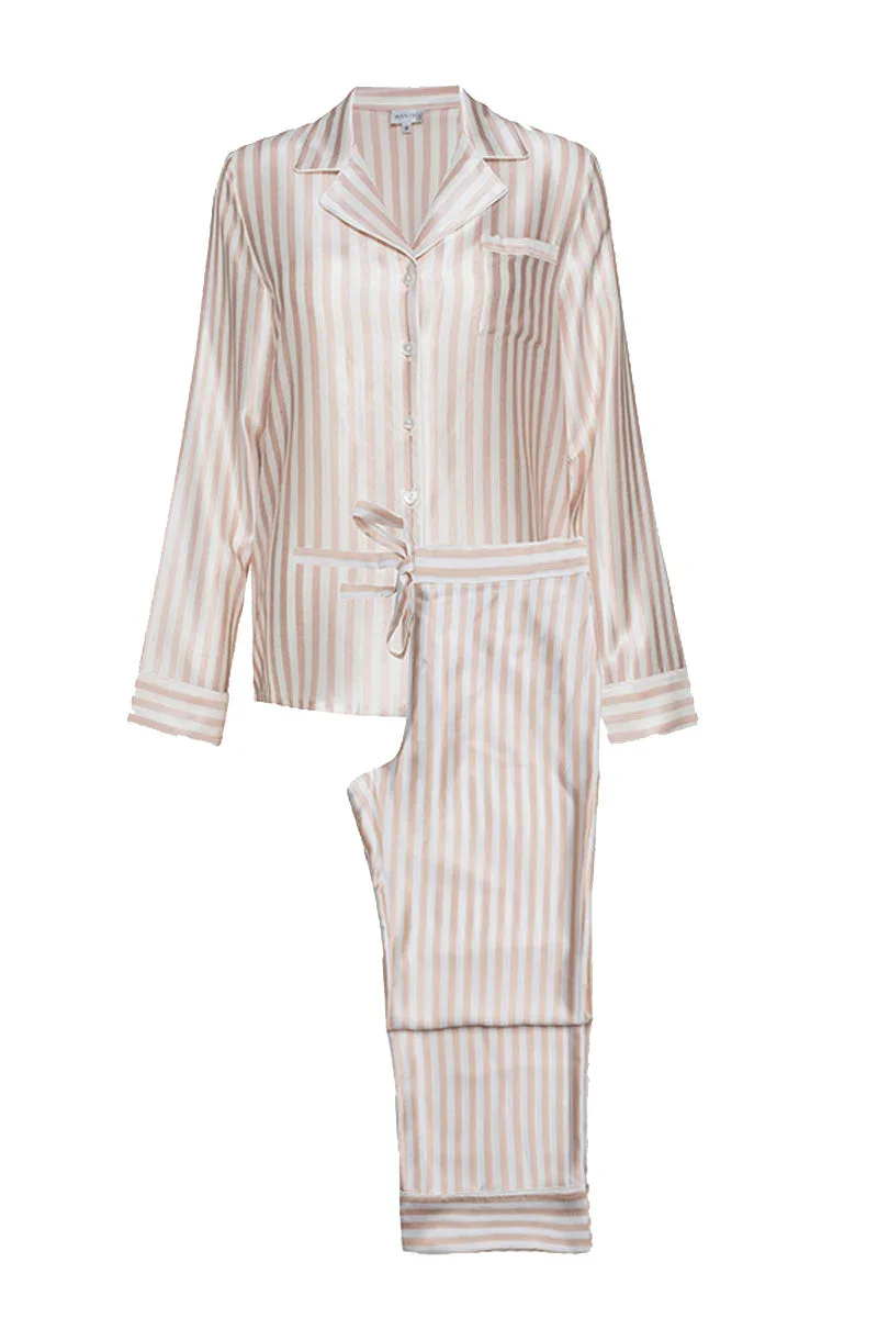STRIPE WOMEN'S PAJAMA SET IN PINK
