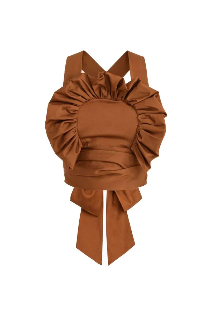 SOLE CROPTOP IN GLAZED GINGER