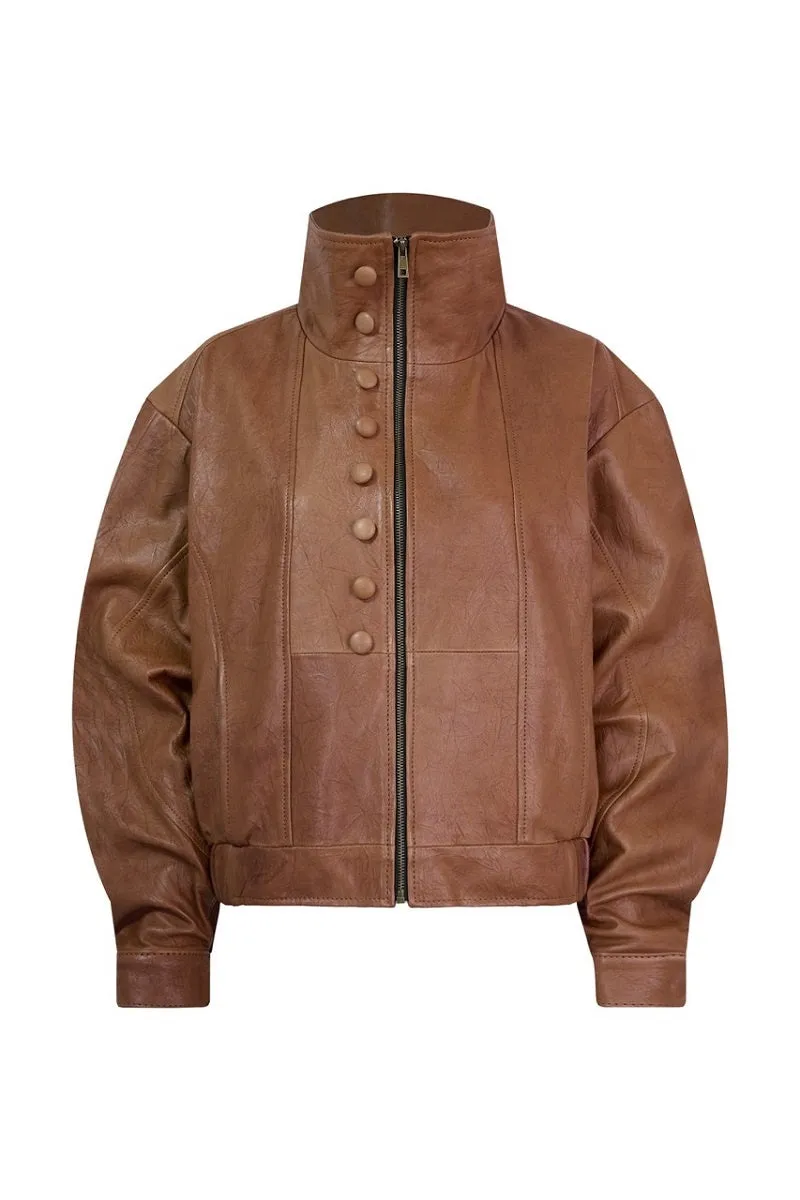 MARIA LEATHER JACKET