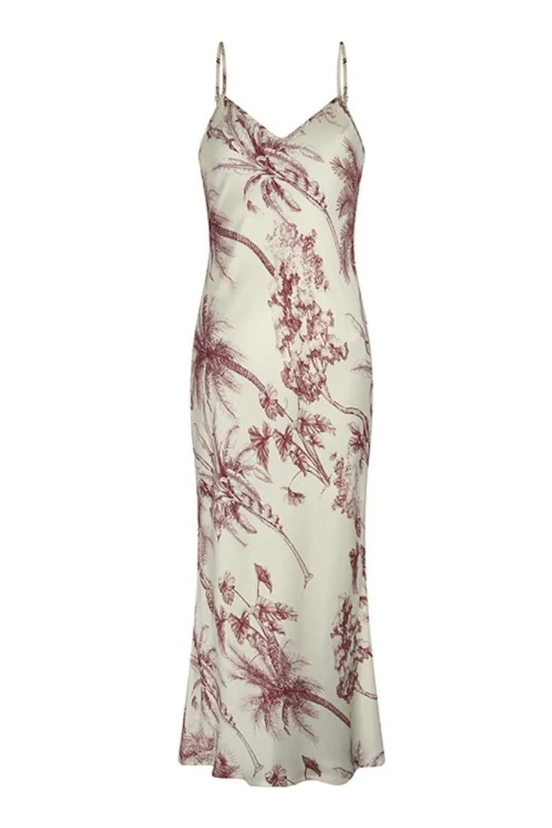 PROVENCE SLIP MIDI DRESS