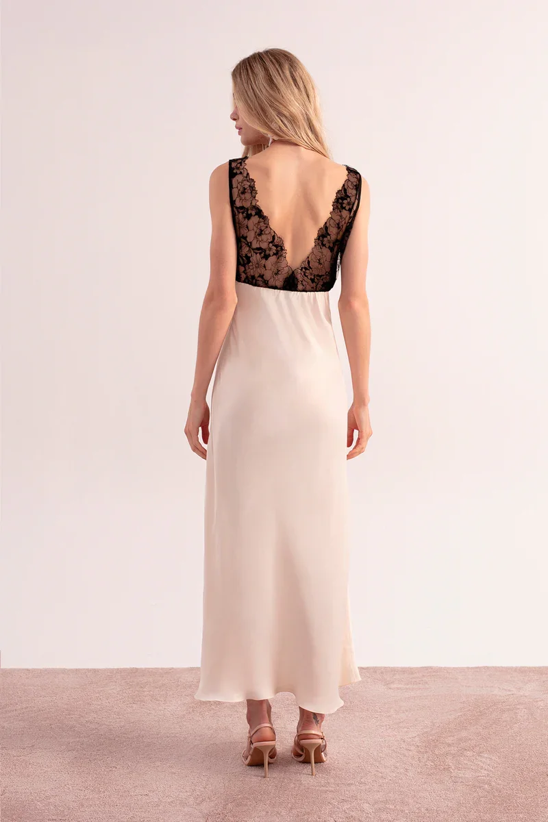 SHADOW DRESS IN IVORY - 5