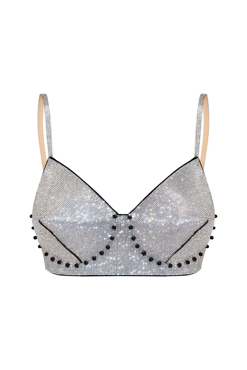 ELLE BULLET BRA IN CRYSTAL