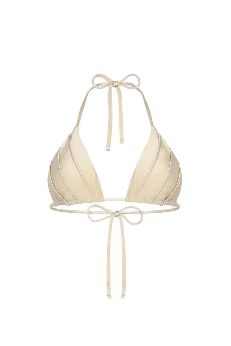MORPHO BIKINI TOP IN AURA