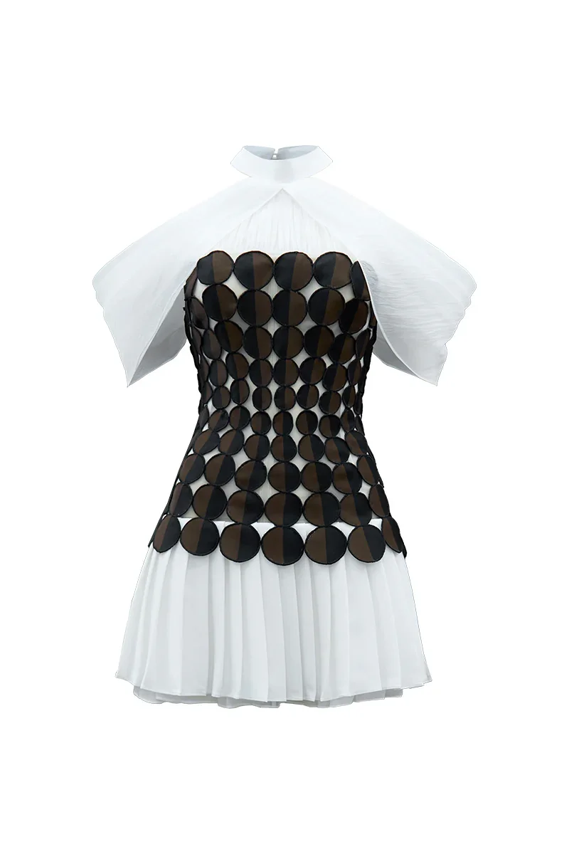 MOONLIT VEIL MINI DRESS