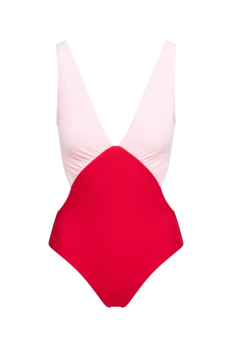 THE RED TERRY KATE SWIMSUIT