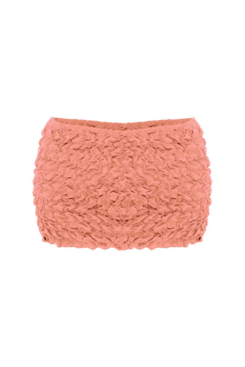 LIA PEACH MINI BEACH SKIRT