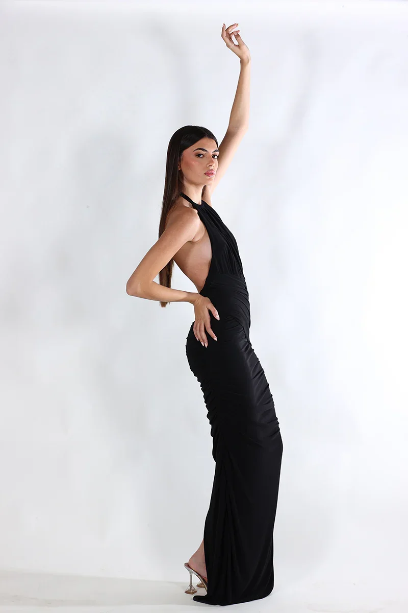STELLA DRESS IN BLACK - 3