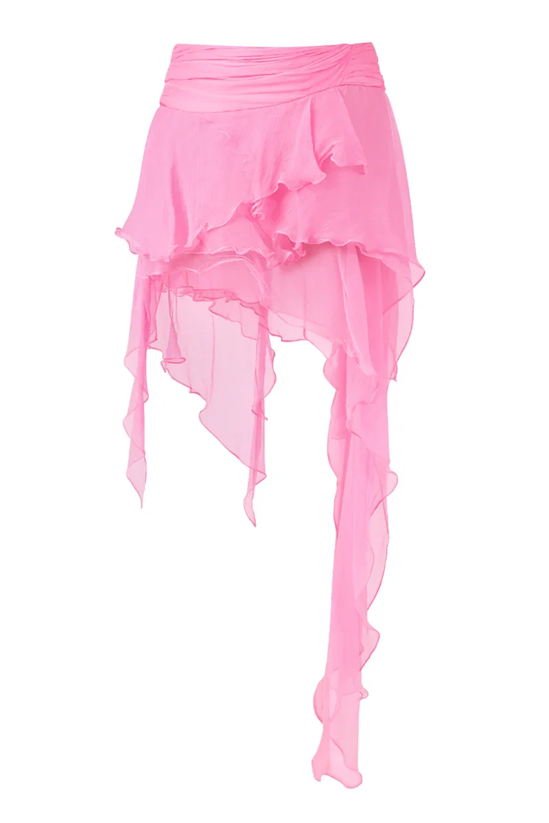 FAIRY LAYERED MINI SKIRT IN PINK