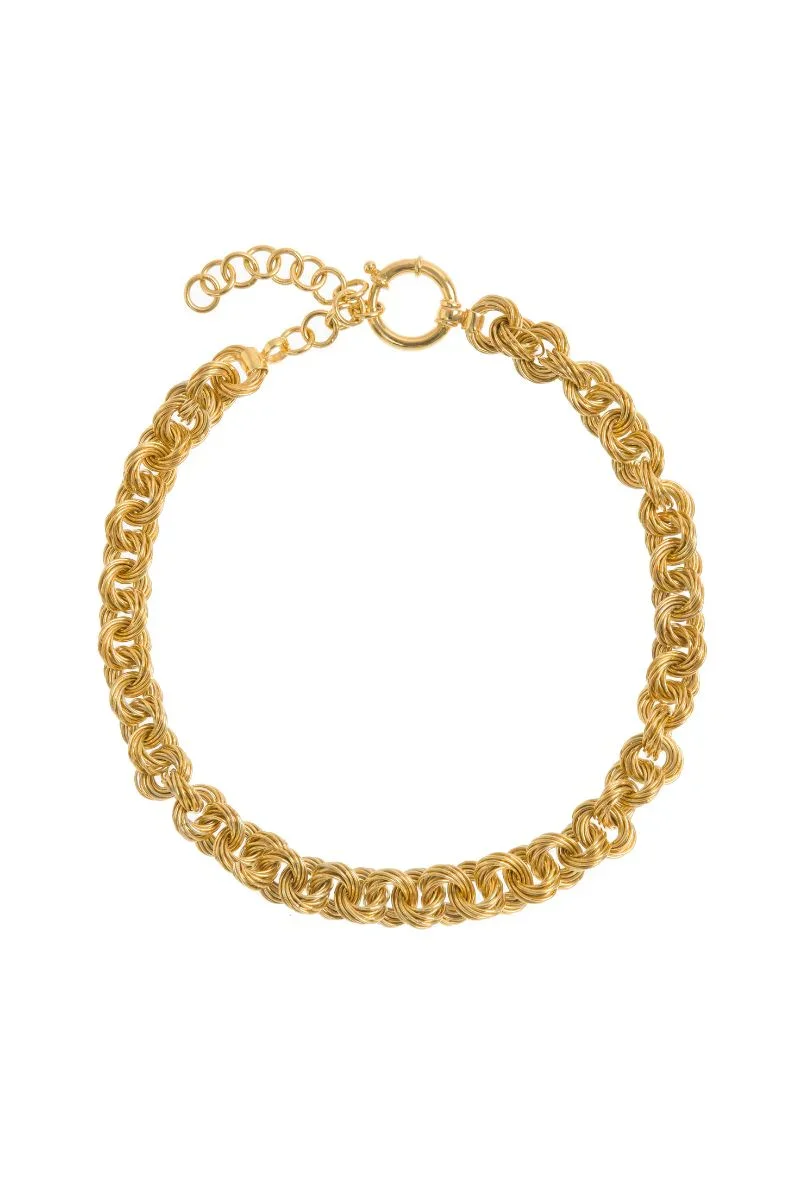 SUMBA CIRCULAR NECKLACE GOLD