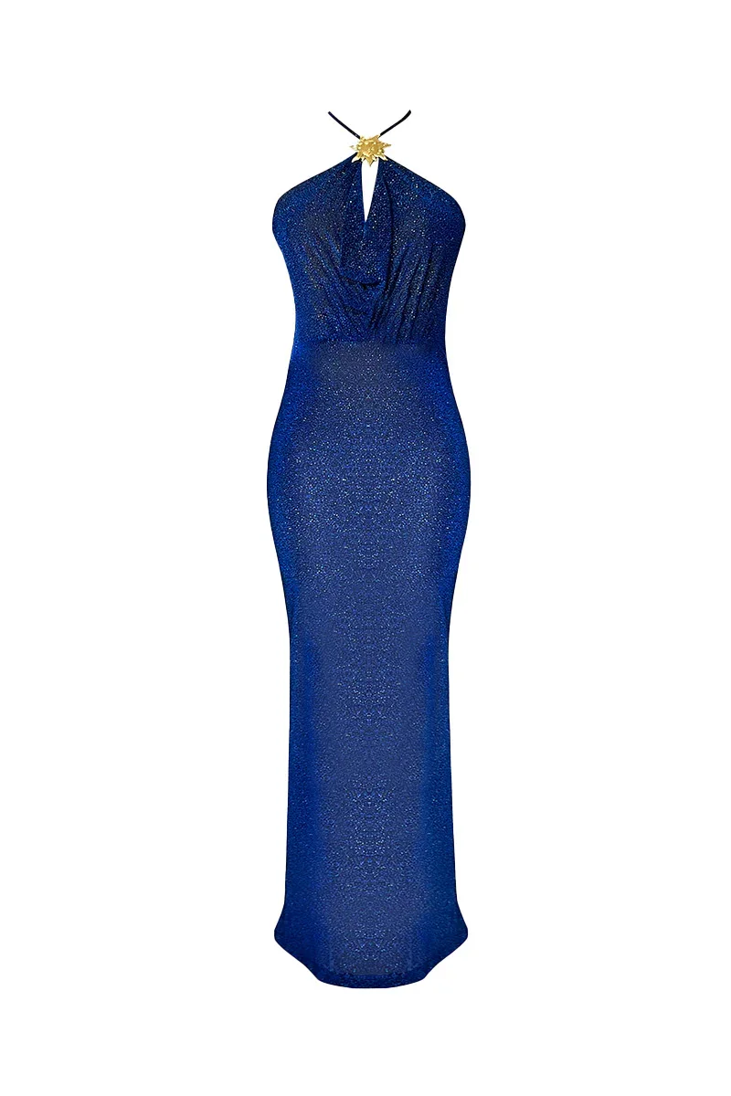 SERENA MAXI DRESS IN NAVY BLUE