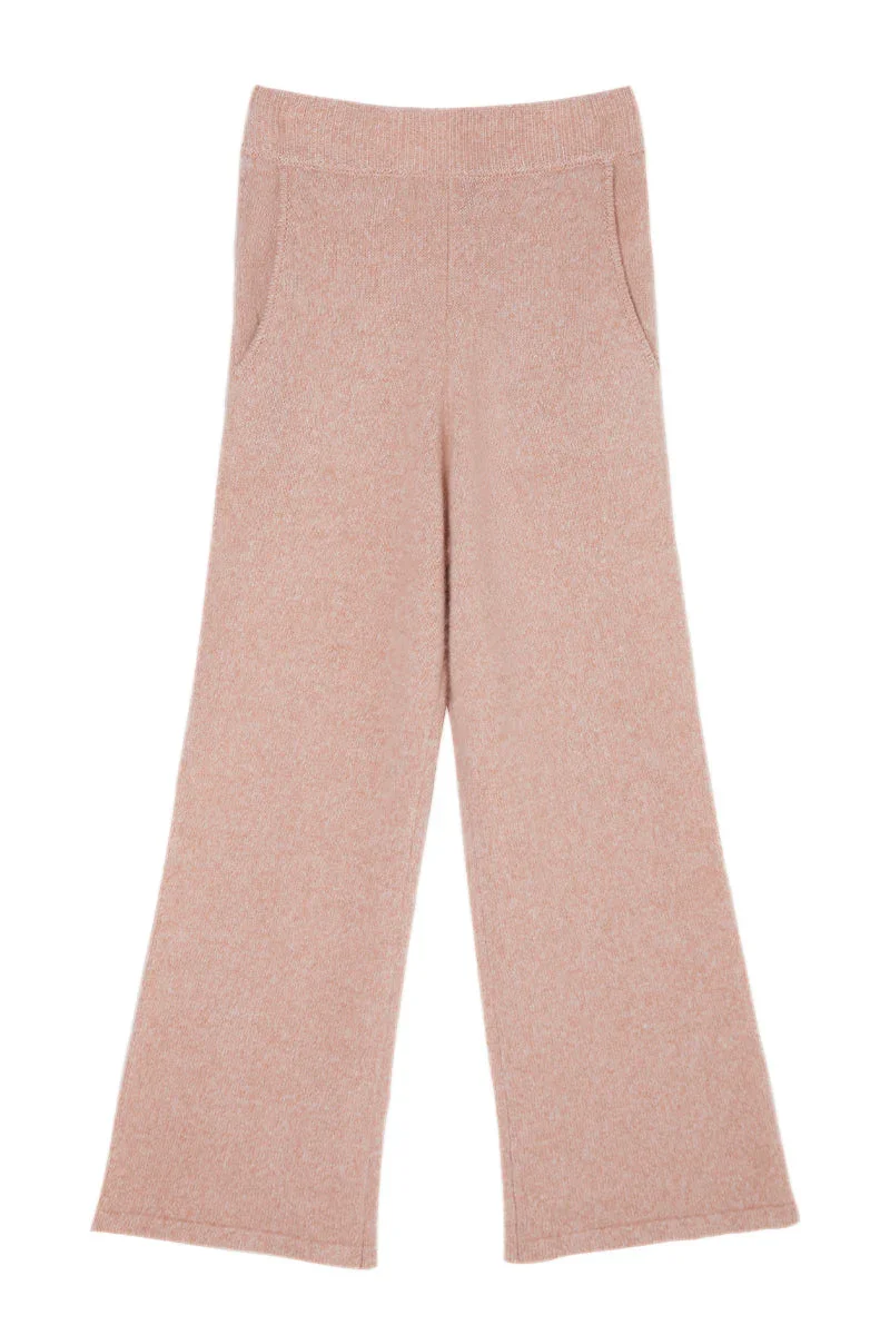 HEATHER SILK CASHMERE PANTS IN PINK