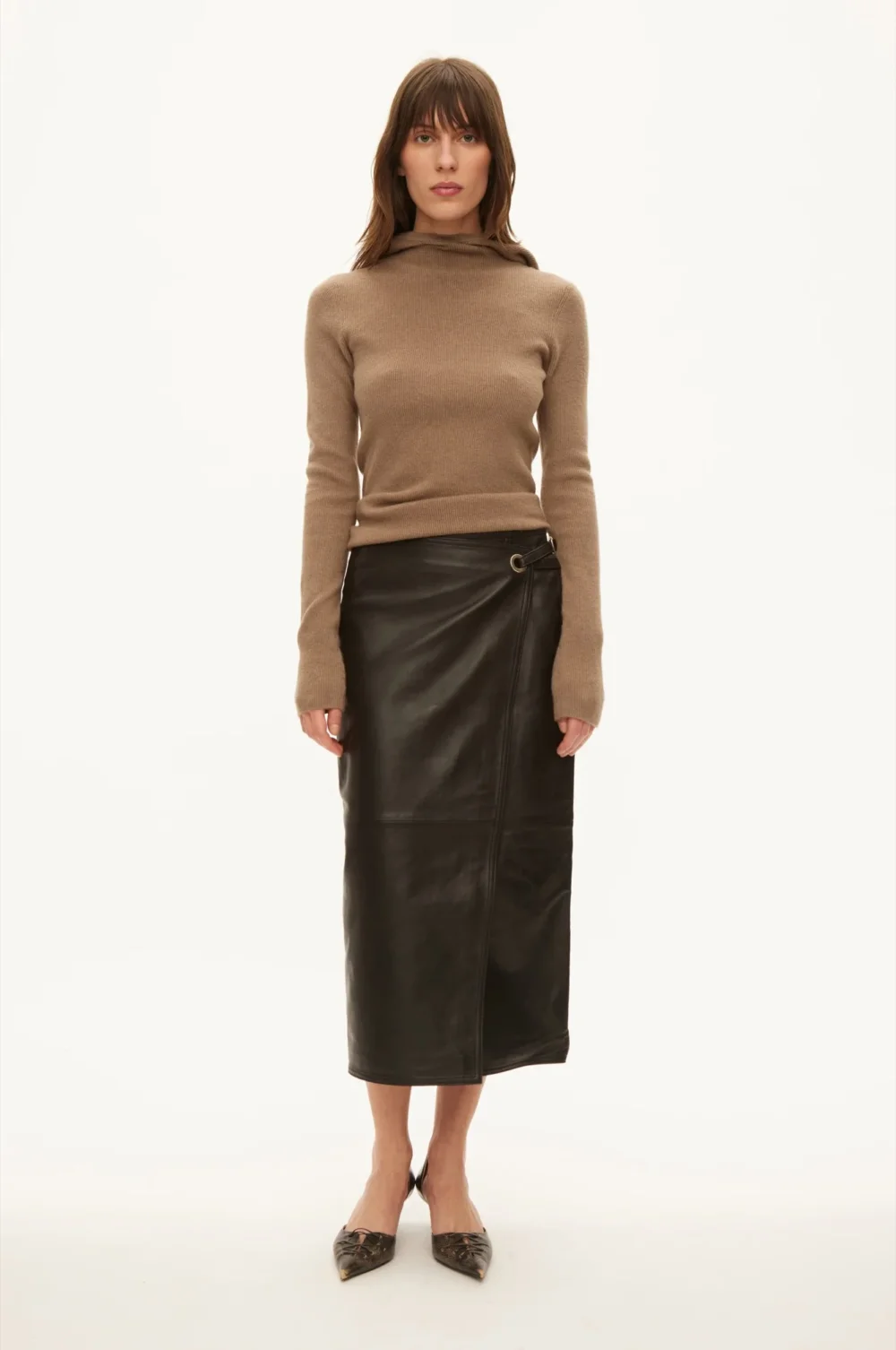 Reflection Leather Skirt