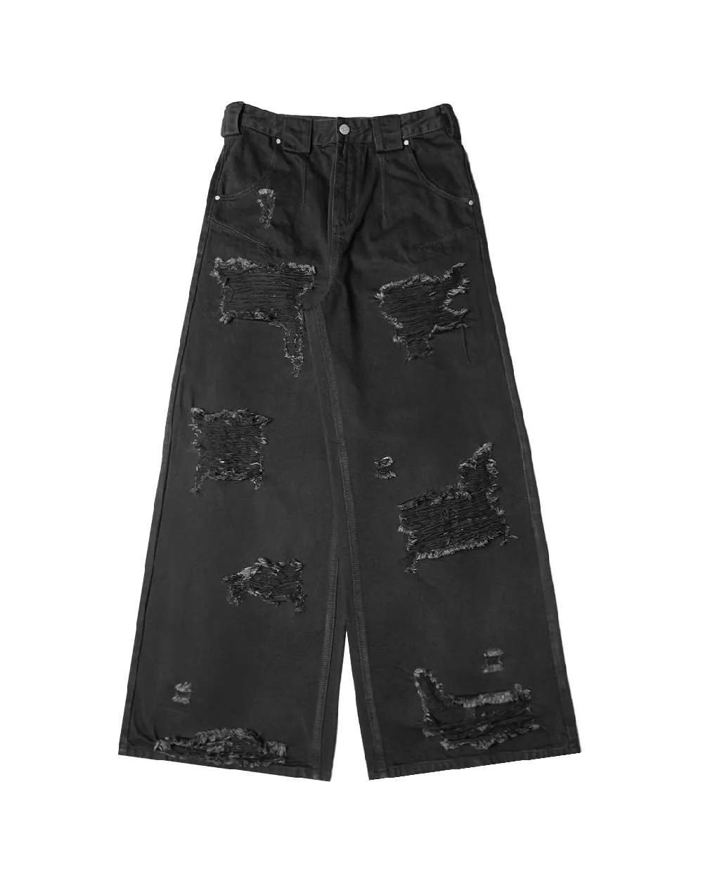 "RIOT" DISTRESSED JEANS