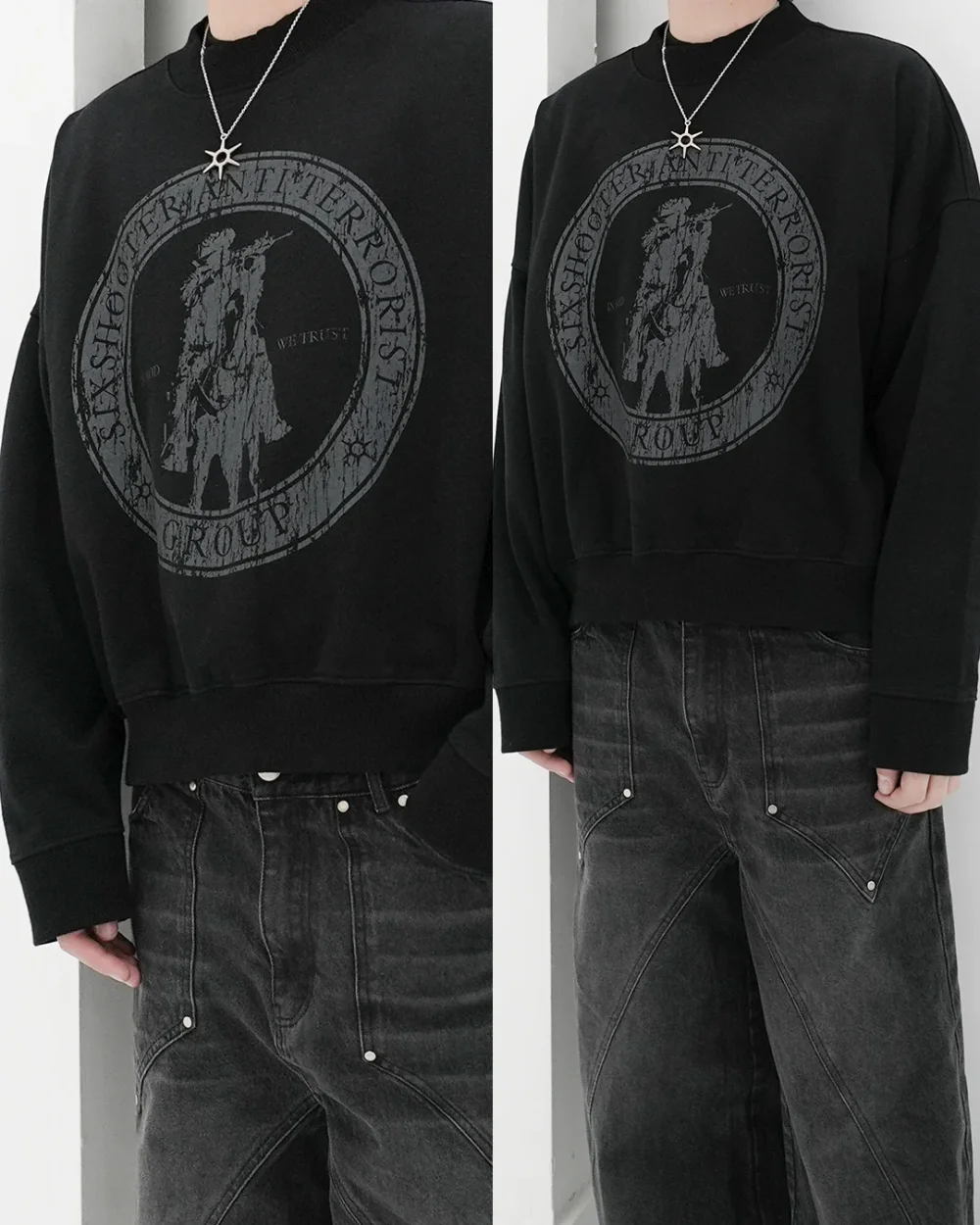 "ANTI TERRORIST" CREW NECK - 3