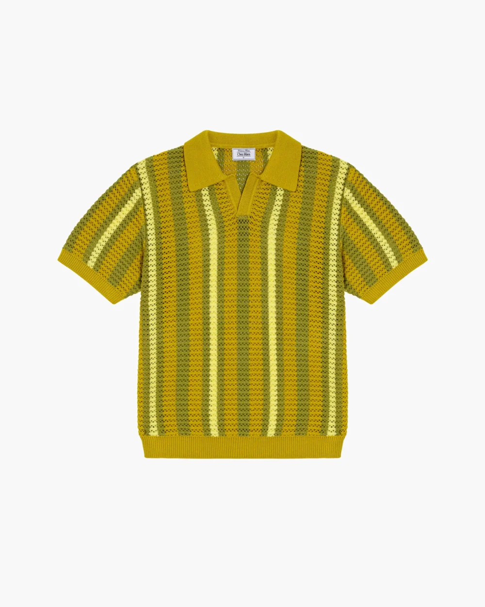 Crochet Johnny Collar Polo