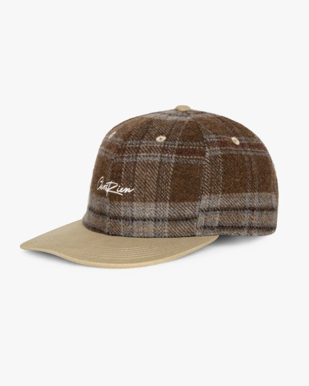 Plaid Script Cap
