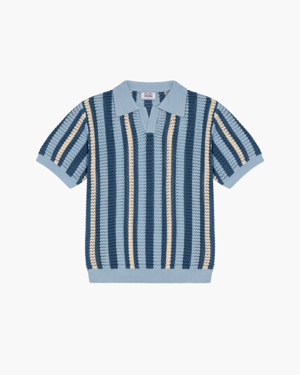 Crochet Johnny Collar Polo