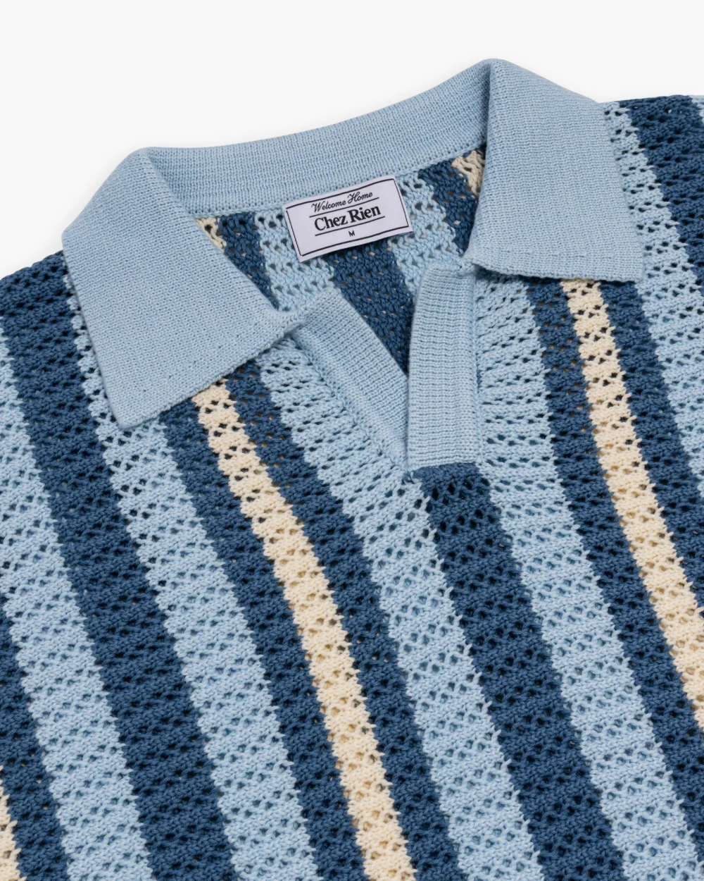 Crochet Johnny Collar Polo - 3