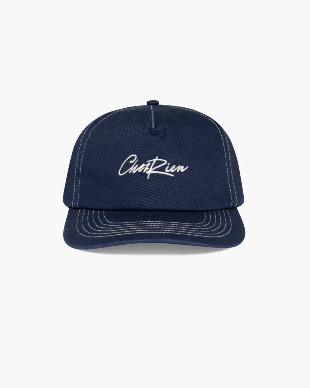 Contrast Stitch Script Cap - 3