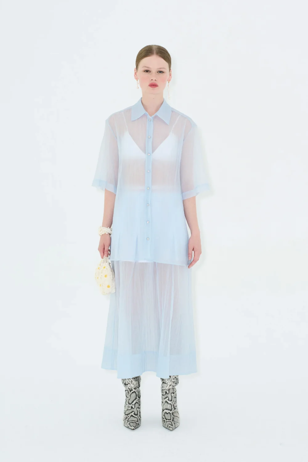 Swan Shirt Ice Blue