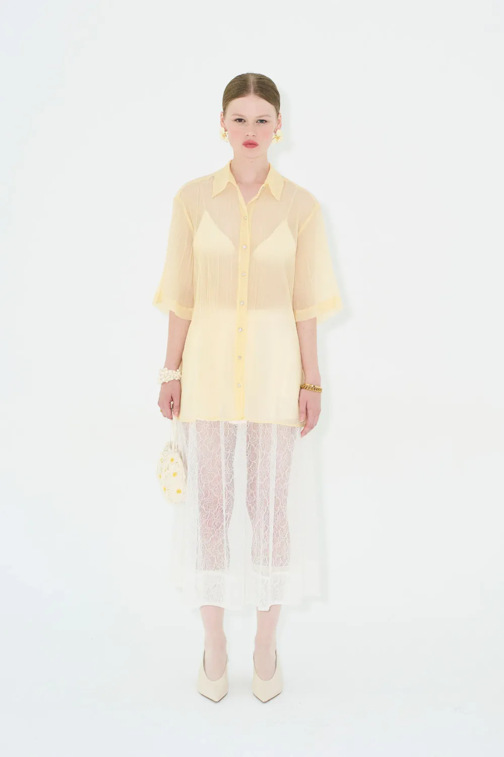 Swan Shirt Yellow