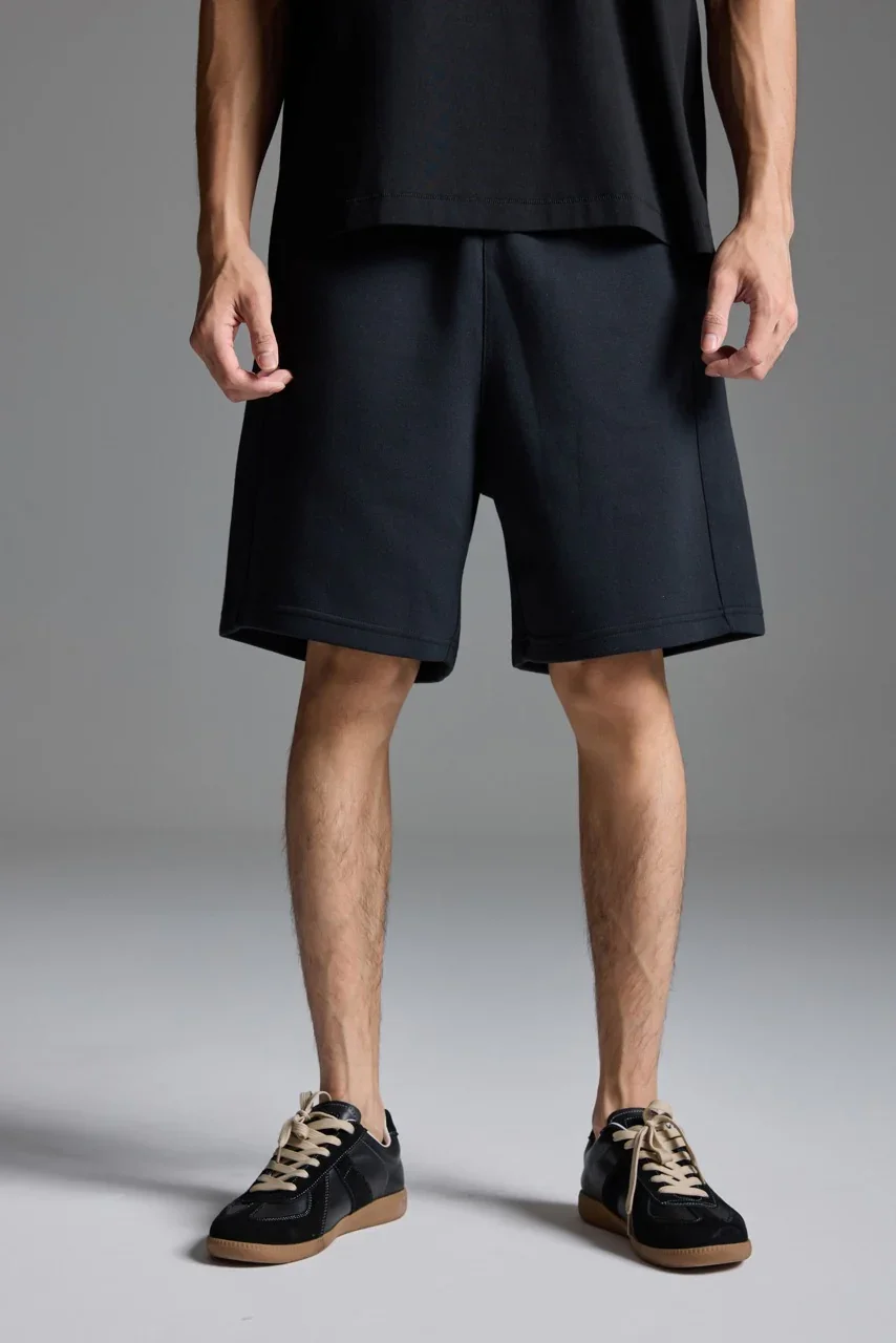Scuba Knit Shorts Black - 4