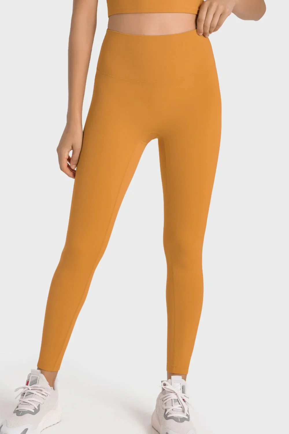 High-Rise Wide Waistband Yoga Leggings - 5