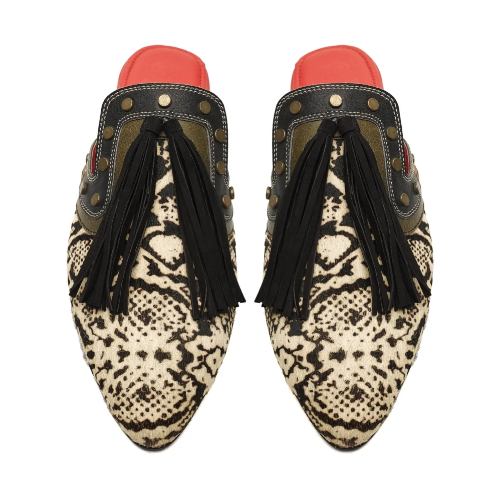Python Cone Mules Women