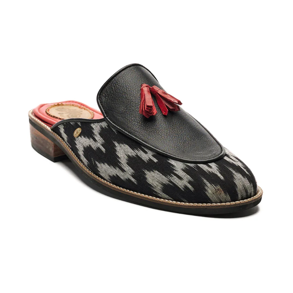 Ikat Mules Men – Coal - 5
