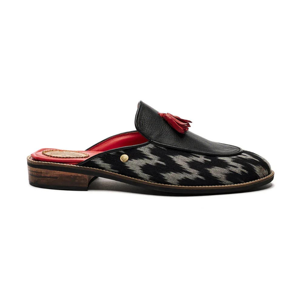 Ikat Mules Men – Coal - 3