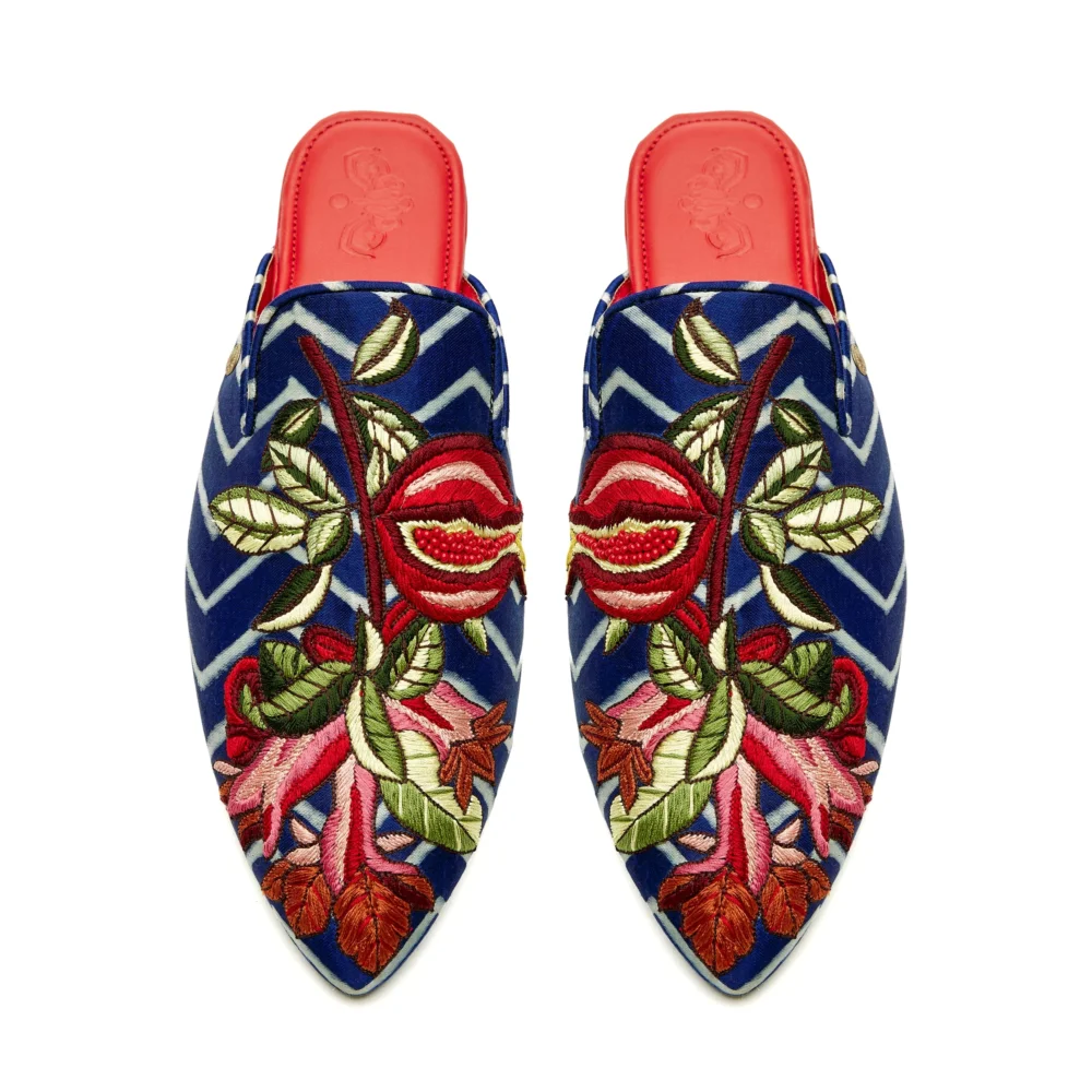 The Precious Pomegranate Cone Mules Women