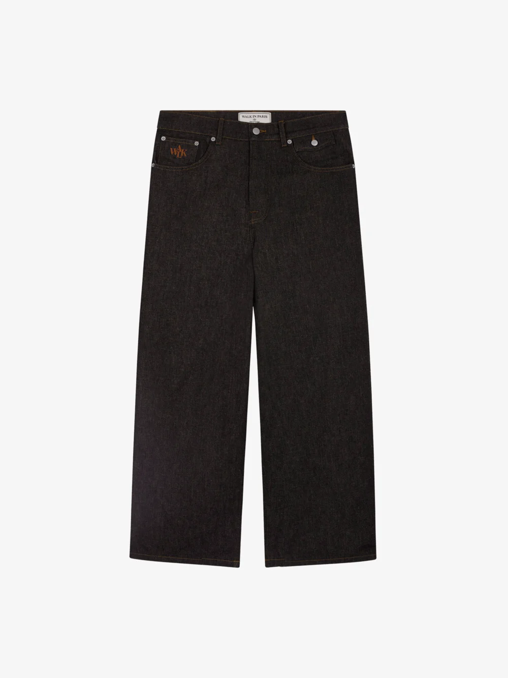 Le pantalon baggy en denim brut