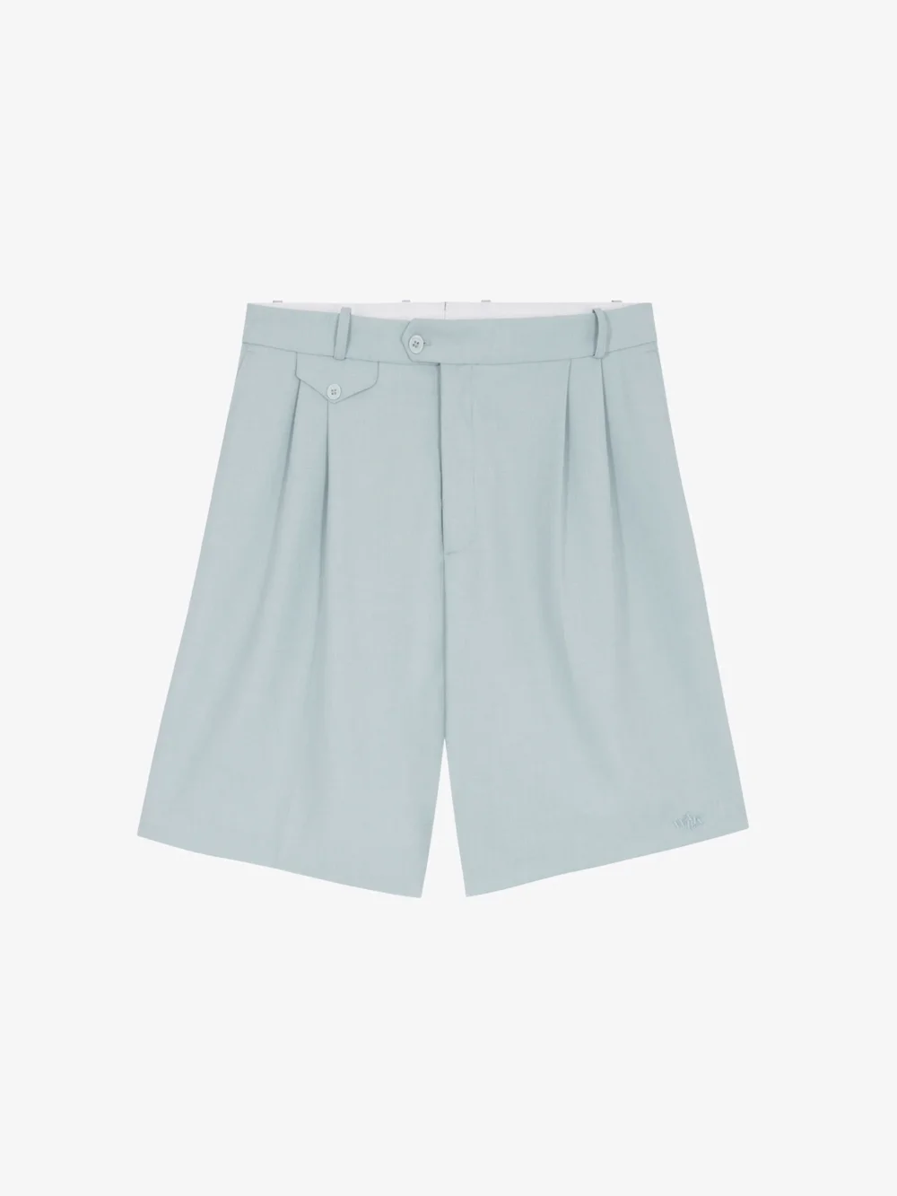 Le short de costume bleu