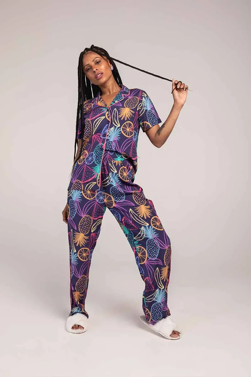 Calça Pijama Feminina Estampa Frutas
