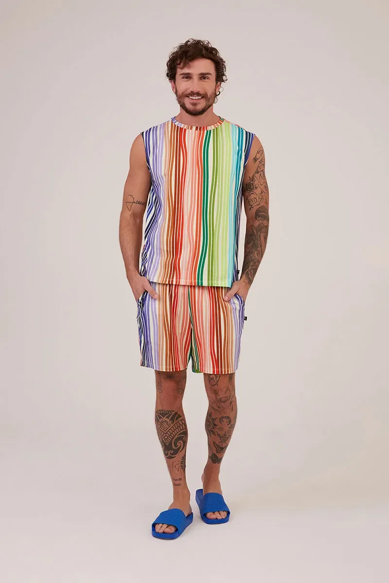 Bermuda Pijama Estampa Prisma