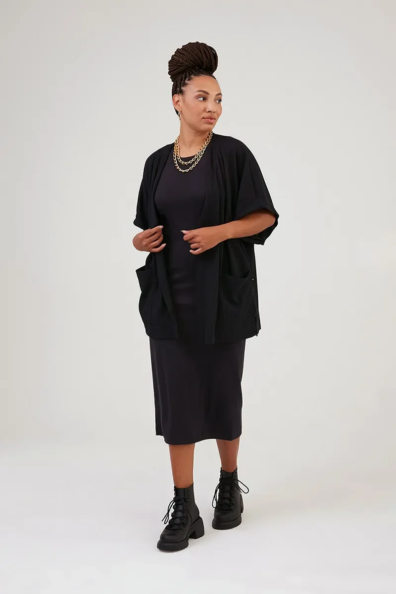 Kimono com Bolso Resort Preto