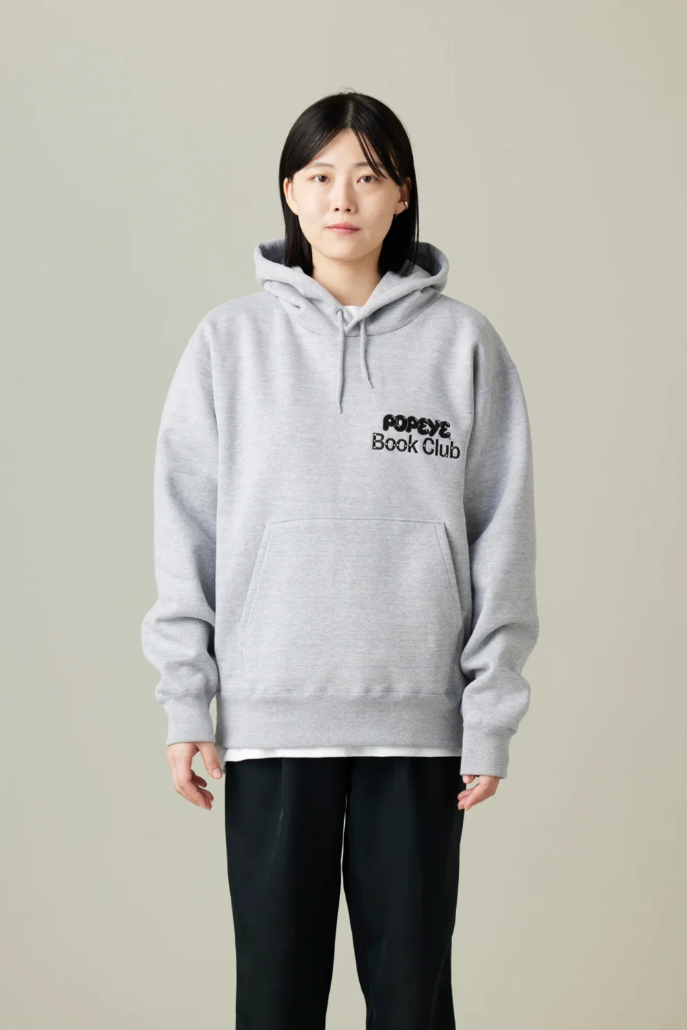 [受注生産・12月後半から発送予定] POPEYE BOOK CLUB Hoodie / Heather Gray