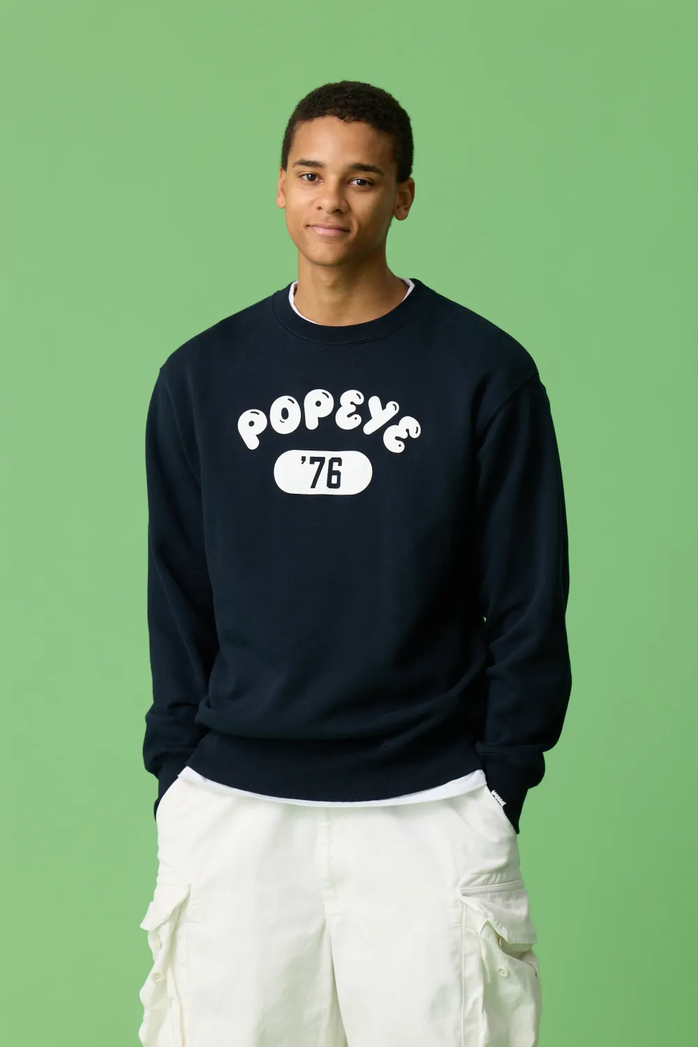 [受注生産・9月末から発送予定] POPEYE SWEAT / NAVY