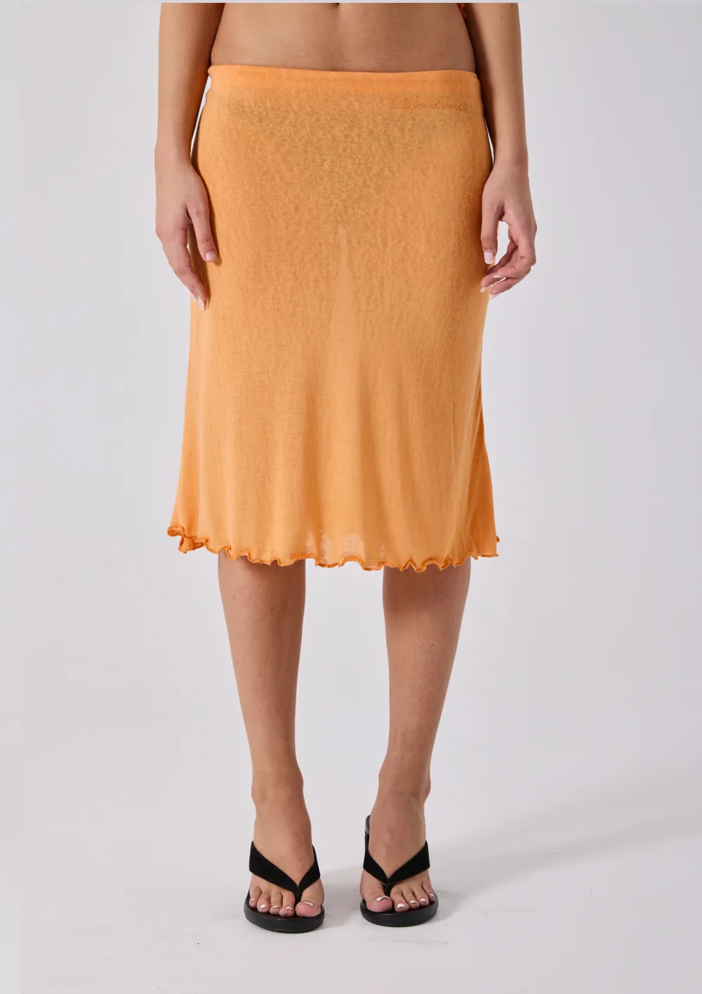 JOLIE MIDI SKIRT - CORAL