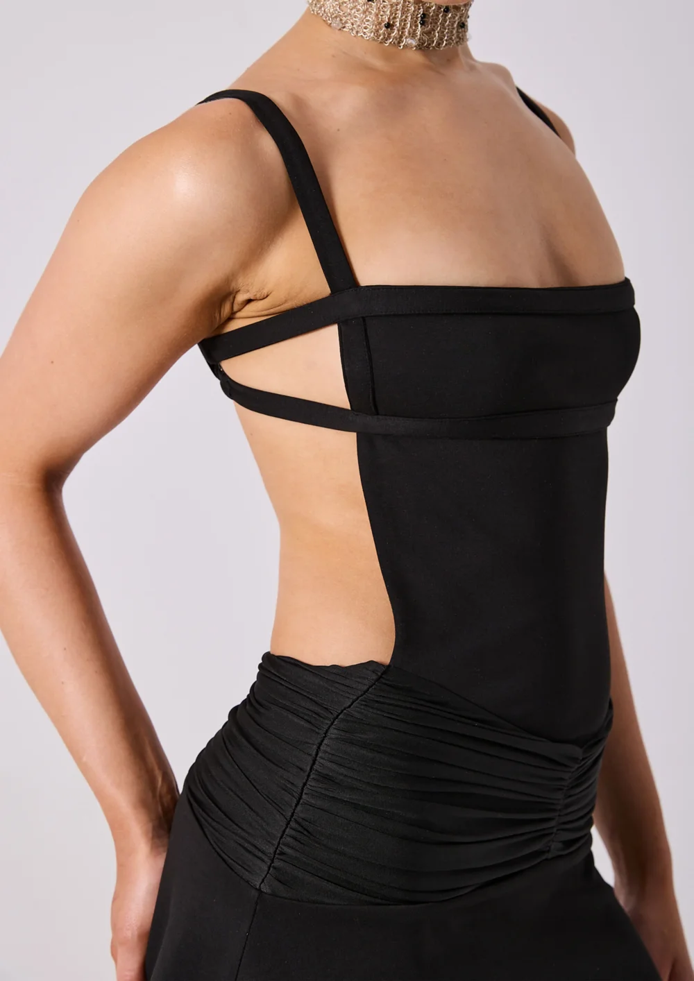 CLEO MINI DRESS - BLACK - 5