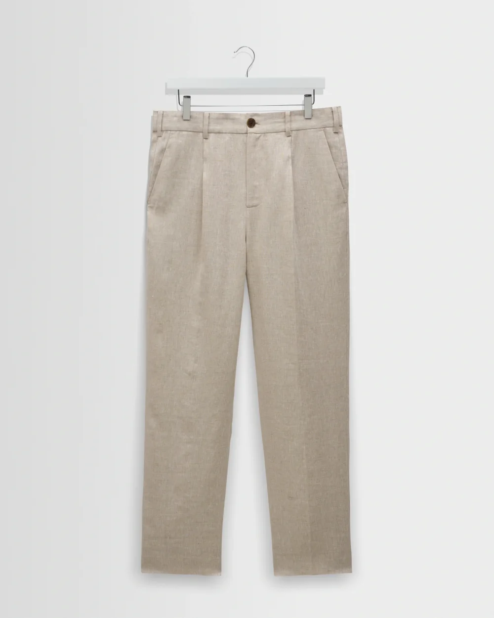 Aubyn - Natural Linen Relaxed Fit Trousers