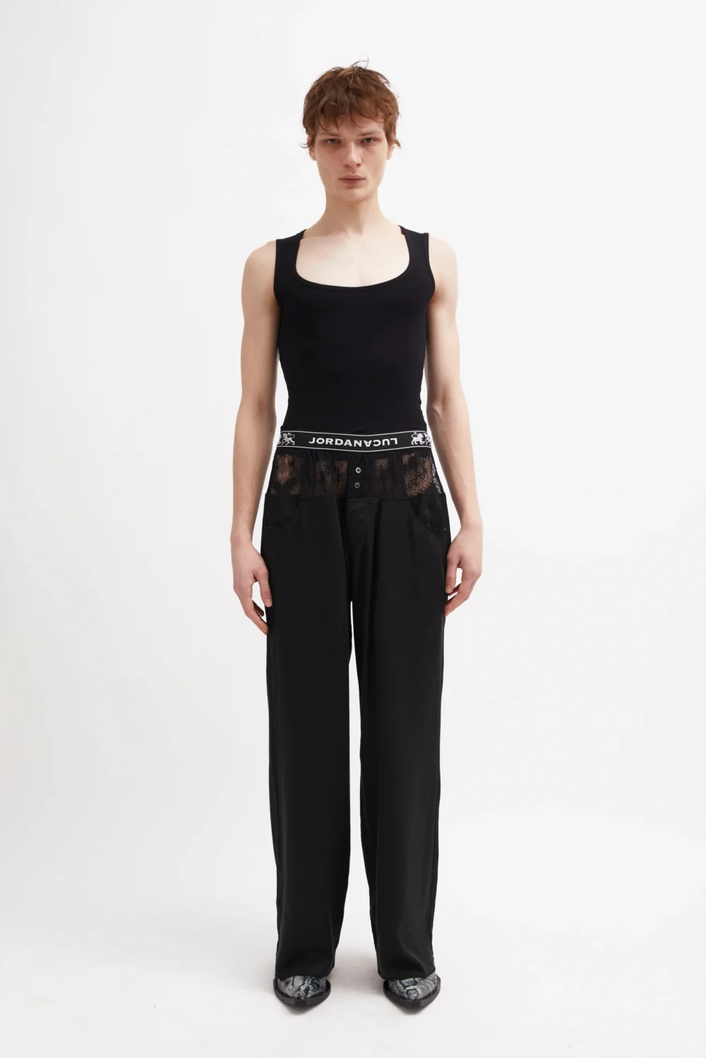 SQUARE TANK TOP Black