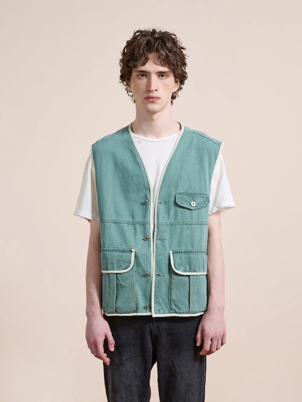 Cotton Twill Utility Vest