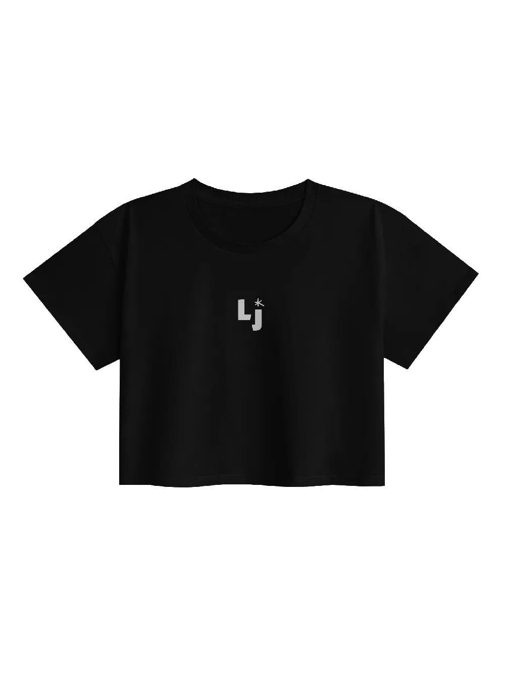 "ICON" Women's Premium Crop Top in Black
