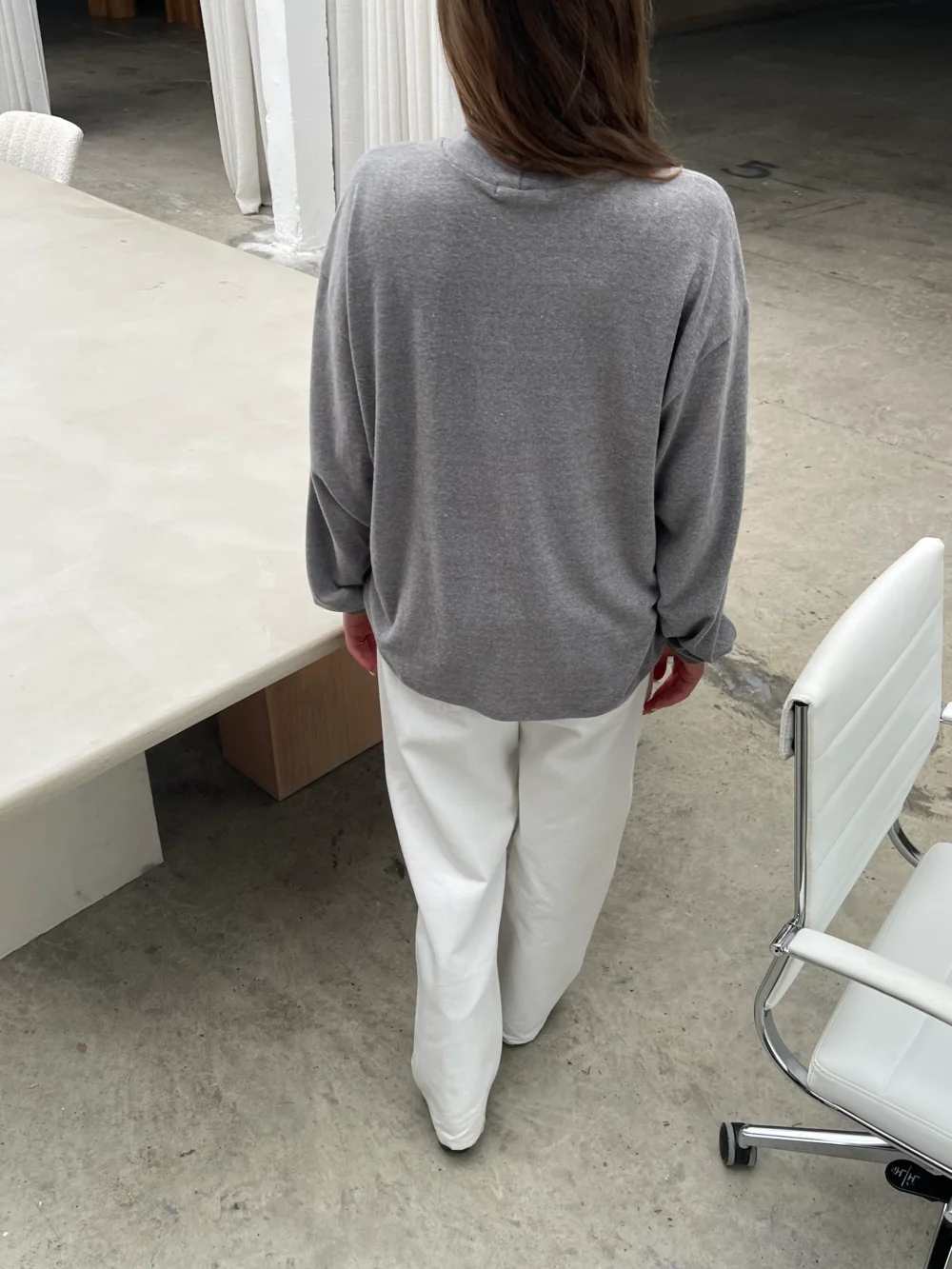 Turtleneck Longsleeve Tee Grey - 4