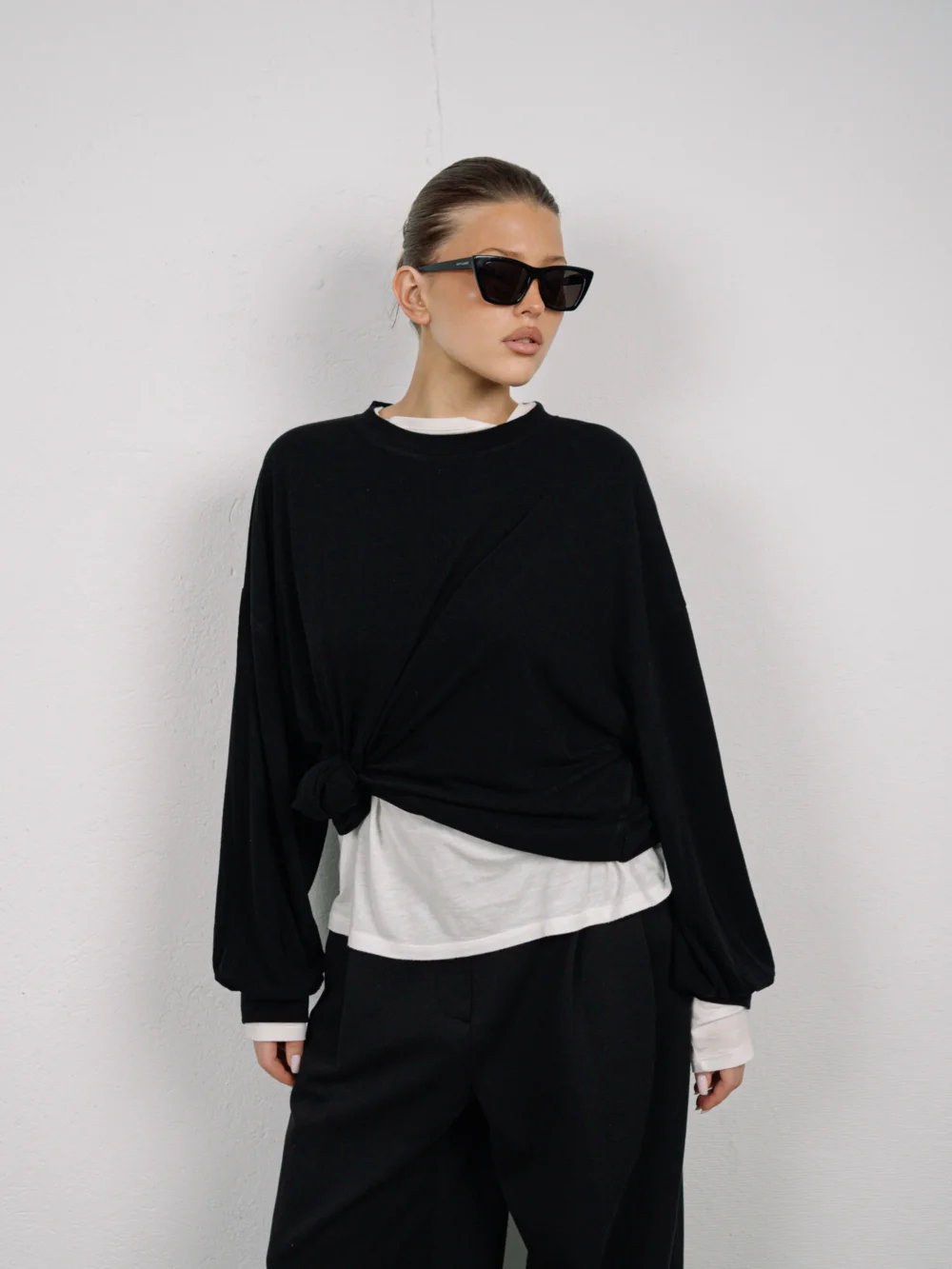 Basic Long Sleeve Tee Black