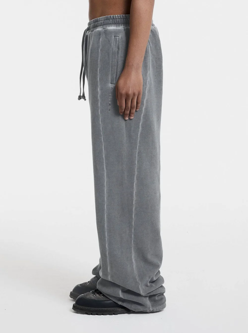 WASHED SWEATPANTS - MOON GREY - 5