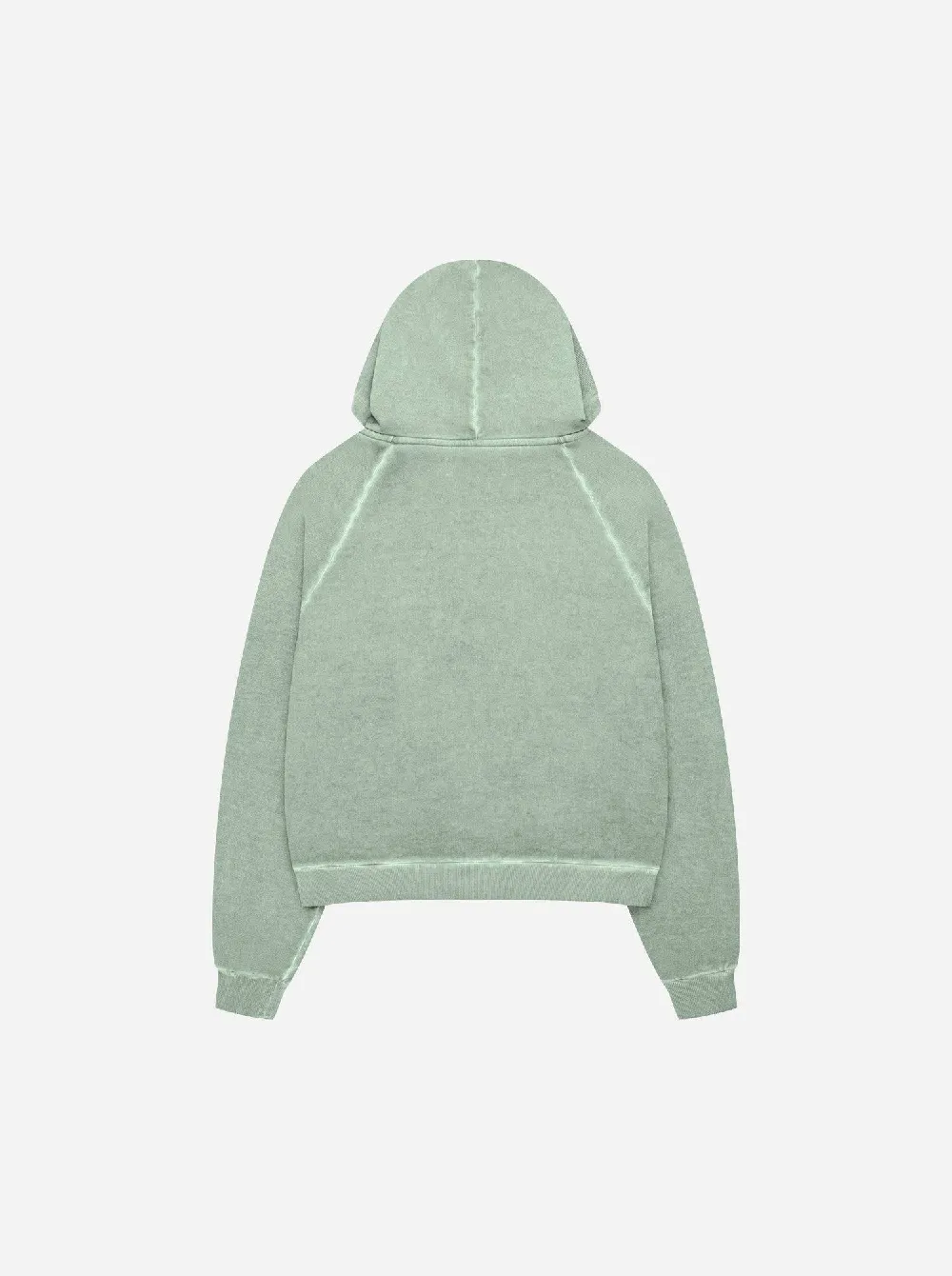 WASHED ZIP-UP - MUTE GREEN - 3