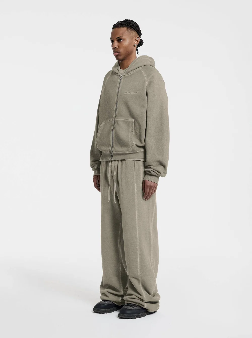 WASHED ZIP-UP - DESERT YELLOW - 4
