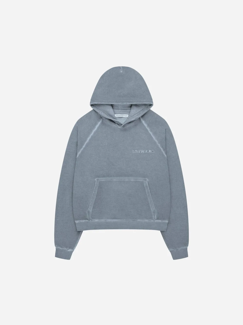 WASHED HOODIE - DUST BLUE